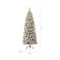 7.5ft Pre-Lit Flocked Pine Artificial Christmas Tree, Warm White LED Lights